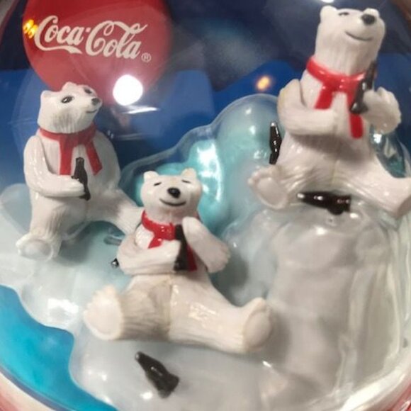 Set of 4 Vintage Coca-Cola Polar Bear Coin Bank + Magnets + Travel Cup with Lid - Picture 3 of 15